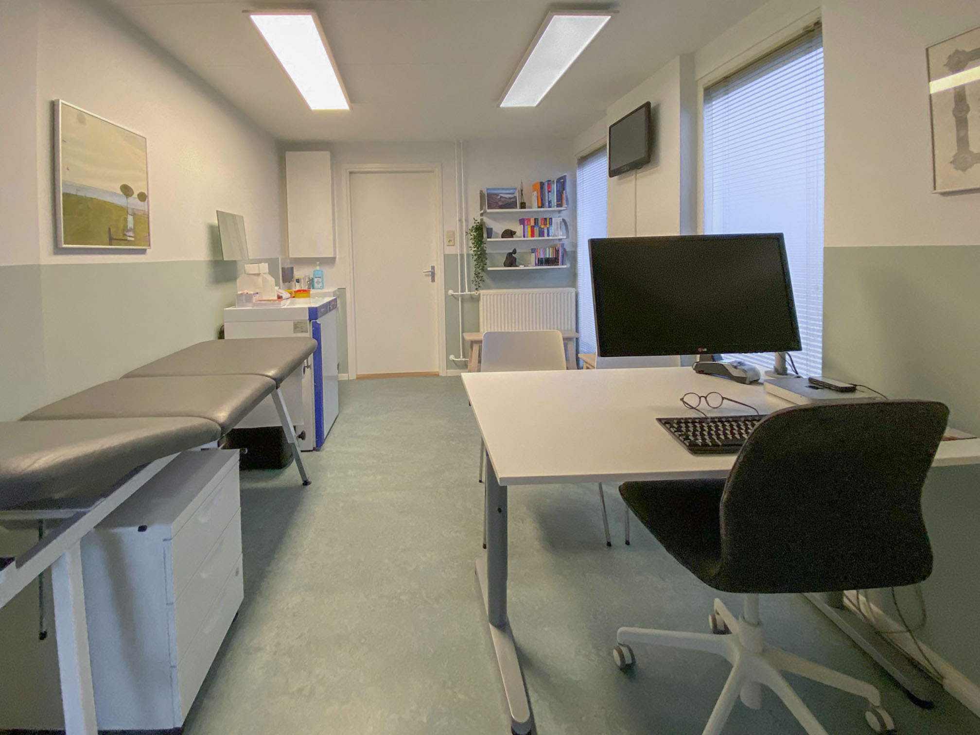 Zakelijk interieurontwerp, praktijkruimte Houten