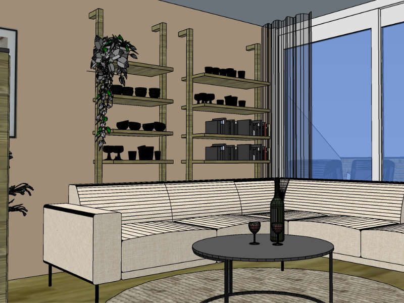 3D design ontwerp appartement Utrecht